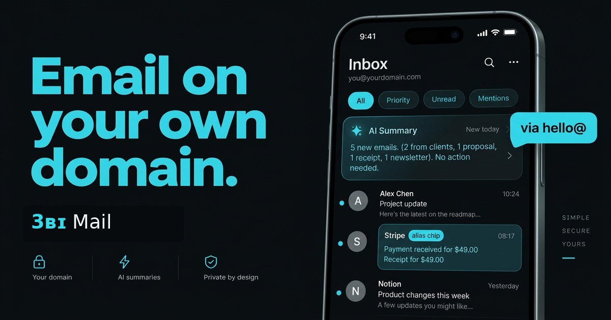 3ʙɪ Mail product overview artwork